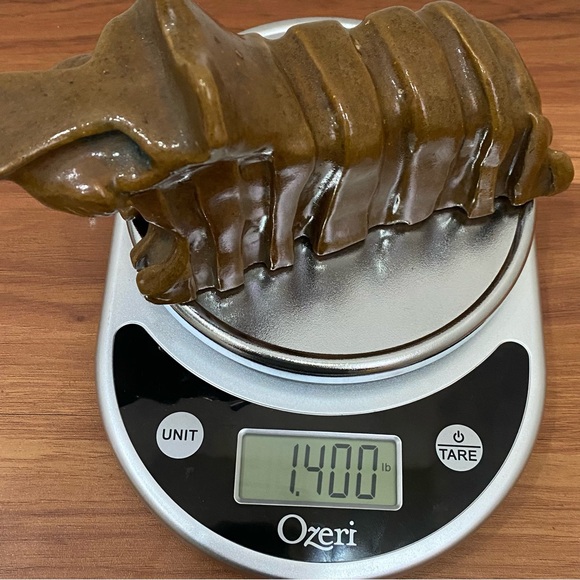 Unique Vintage MCM Hobbyist Ceramic Art Pottery Scottish Terrier Dog Sculpture - Picture 8 of 16